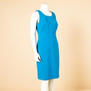 JCrew Wool Suiting Sheath Dress 4 BLUE